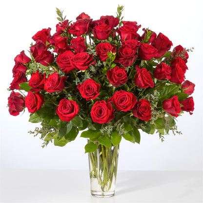 Forever Yours Fifty Stem Red Rose Bouquet –  Joya Flowers, Central Islip NY